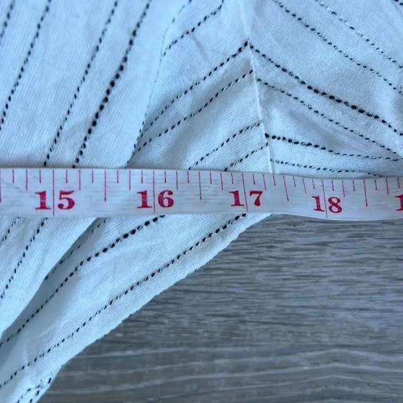 NEW J crew Button-up tie-waist top in stripe - Picture 8 of 9